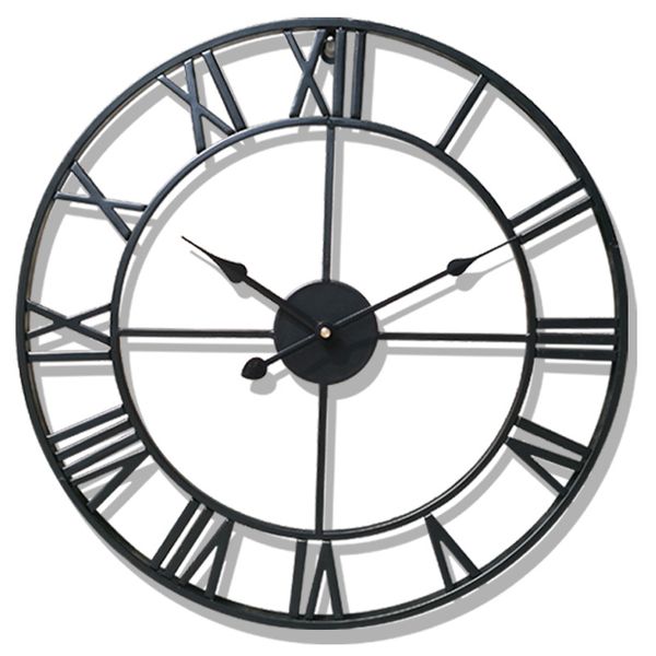 nordic simple design 3d large retro black iron art hollow rome wall clock roman numerals home decor wall watch
nordic simple design 3d large retro black iron art hollow rome wall clock roman numerals home decor wall watch