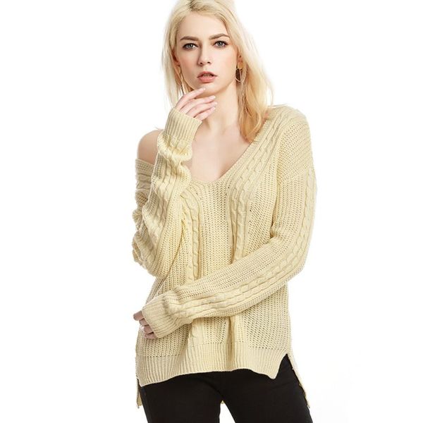 women long sleeve cable knit sweater off shoulder cross back tunic f42f, White;black
women long sleeve cable knit sweater off shoulder cross back tunic f42f, White;black
