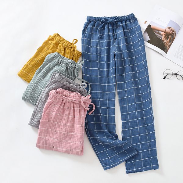 fdfklak couple pants plaid trousers cotton pajamas double-layer home pajama pants spring autumn loose sleep bottoms, Black;red
fdfklak couple pants plaid trousers cotton pajamas double-layer home pajama pants spring autumn loose sleep bottoms, Black;red