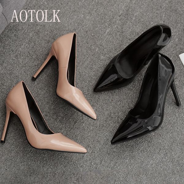 women high heels pointed patent leather pumps women shoes black professional office brand shoes autumn winter fashion new
women high heels pointed patent leather pumps women shoes black professional office brand shoes autumn winter fashion new