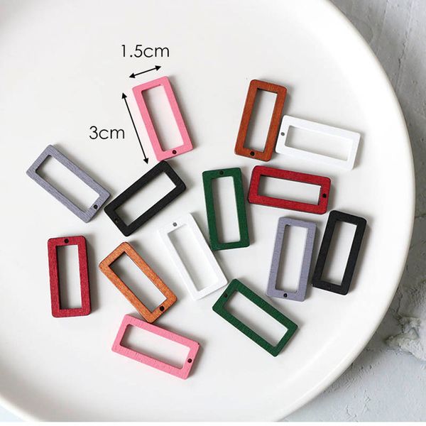 10pcs colorful wooden rectangle hollow out bezel pendants for ear jewelry making diy dangle earring charm findings accessories
10pcs colorful wooden rectangle hollow out bezel pendants for ear jewelry making diy dangle earring charm findings accessories
