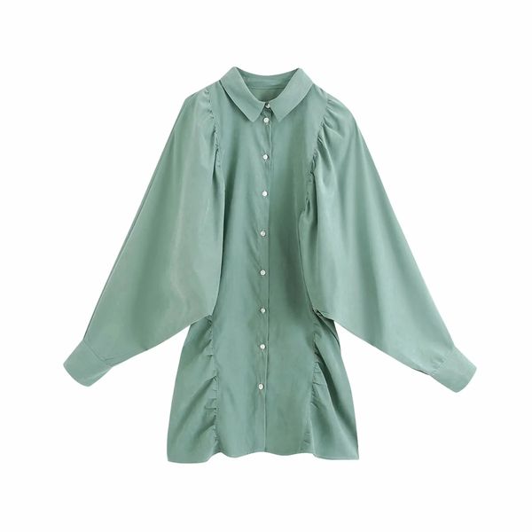 2020 a line green long sleeved pink designer summer new women dresses summer new women's wear thin, draping design sagging dress, Black;gray
2020 a line green long sleeved pink designer summer new women dresses summer new women's wear thin, draping design sagging dress, Black;gray
