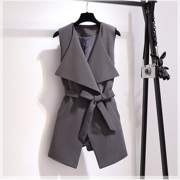 2020 new spring autumn women's korean bow belt solid color vest female slim office ladies sleeveless open stitch waistcoat a21, Black;white
2020 new spring autumn women's korean bow belt solid color vest female slim office ladies sleeveless open stitch waistcoat a21, Black;white