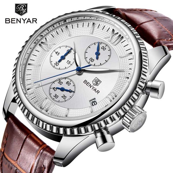 benyar men's watches luxury watch gold / / sports watch fashion brand waterproof quartz relogio masculino, Slivery;brown
benyar men's watches luxury watch gold / / sports watch fashion brand waterproof quartz relogio masculino, Slivery;brown