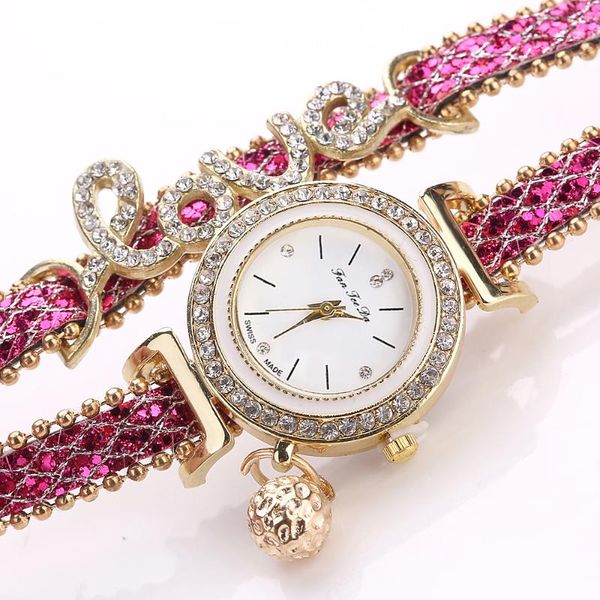 relogio feminino 2020 fashion luxury love word watches women crystal watch twine leather strap quartz wristwatches, Slivery;brown
relogio feminino 2020 fashion luxury love word watches women crystal watch twine leather strap quartz wristwatches, Slivery;brown