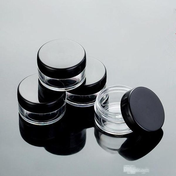 5g/5ml clear plastic cosmetic container jars with black lids cosmetic cream pot makeup eye shadow nails powder jewelry bottle
5g/5ml clear plastic cosmetic container jars with black lids cosmetic cream pot makeup eye shadow nails powder jewelry bottle