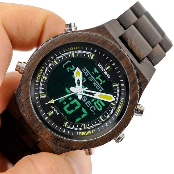 relogio masculino bobo bird led digital wooden watch luxury design men dual display sport quartz wristwatchtop, Slivery;brown
relogio masculino bobo bird led digital wooden watch luxury design men dual display sport quartz wristwatchtop, Slivery;brown