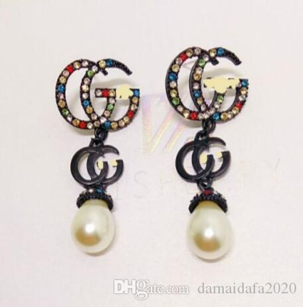 2020 fashion temperament color diamond pearl long letters female simple trend earrings ear clip jewelry accessories, Gray
2020 fashion temperament color diamond pearl long letters female simple trend earrings ear clip jewelry accessories, Gray