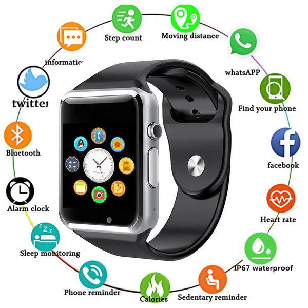 bluetooth a1 smart watch sport wristwatch support 2g sim tf camera smartwatch for android phone for apple watch men women kids
bluetooth a1 smart watch sport wristwatch support 2g sim tf camera smartwatch for android phone for apple watch men women kids