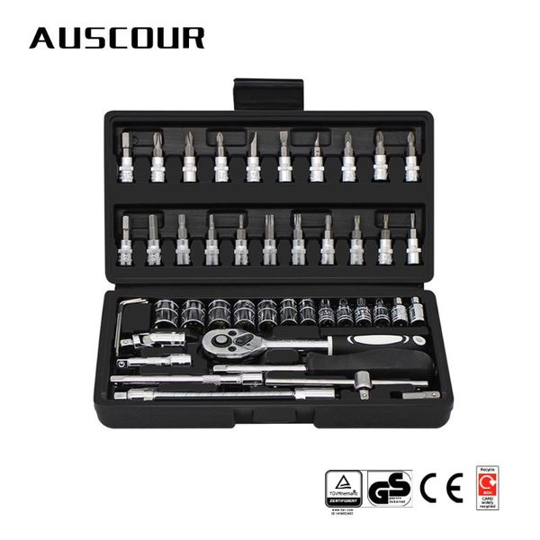 46pcs/lot professional wrench socket set car repair tool ratchet torque wrench combo tools kit auto repairing tool set
46pcs/lot professional wrench socket set car repair tool ratchet torque wrench combo tools kit auto repairing tool set