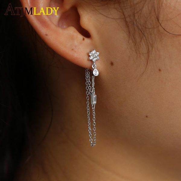 gold color delicate flower cz earring stud for women girls long line drip cz earring dainty tassel ear, Golden;silver
gold color delicate flower cz earring stud for women girls long line drip cz earring dainty tassel ear, Golden;silver
