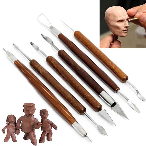 6 pieces/set of sharp clay sculpture wax carving pottery tools shaping machine wooden handle ceramic clay clay sculpture tools
6 pieces/set of sharp clay sculpture wax carving pottery tools shaping machine wooden handle ceramic clay clay sculpture tools