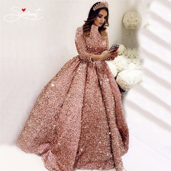 ribbon pink bride 2021 luxury long-sleeved big sequined cloth wedding dress sweetheart muslim sale, Pink;blue
ribbon pink bride 2021 luxury long-sleeved big sequined cloth wedding dress sweetheart muslim sale, Pink;blue