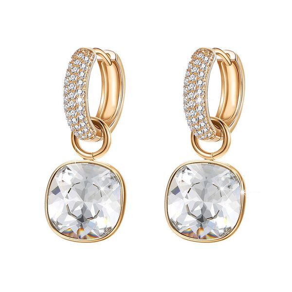 11.11 fashion square earrings drop earring austrian crystal color plated charm bijoux for women mother's day gift 200922, Silver
11.11 fashion square earrings drop earring austrian crystal color plated charm bijoux for women mother's day gift 200922, Silver