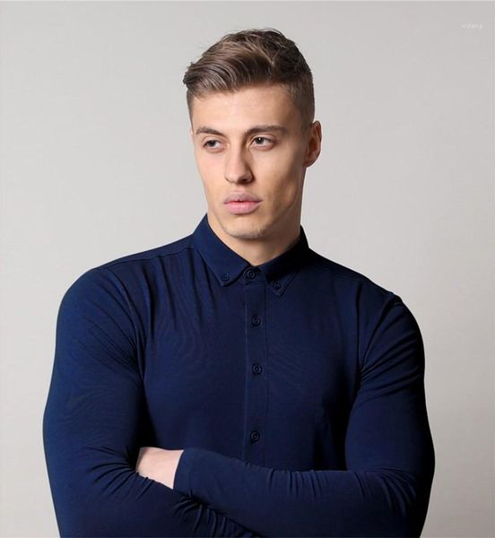 tshirts fashion solid color elasticity t-shirt casual long sleeve turn-down collar tees males clothing men designer slim, White;black
tshirts fashion solid color elasticity t-shirt casual long sleeve turn-down collar tees males clothing men designer slim, White;black