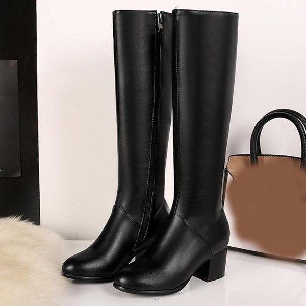 shoes woman fashion boots women zapatos de mujer women's winter warm boots side round toe square high heels knee high booties, Black
shoes woman fashion boots women zapatos de mujer women's winter warm boots side round toe square high heels knee high booties, Black