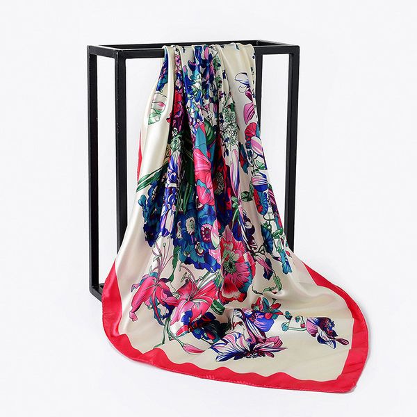 2020 luxury quality silk scarves spring summer women fashion 70cm square scarf shawls lady print small hair neck beach hijab, Blue;gray 
2020 luxury quality silk scarves spring summer women fashion 70cm square scarf shawls lady print small hair neck beach hijab, Blue;gray