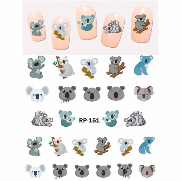 uprettego nail art beauty nail sticker water decal slider cartoon animal koala deer panda zebra red rp151-156, Black
uprettego nail art beauty nail sticker water decal slider cartoon animal koala deer panda zebra red rp151-156, Black