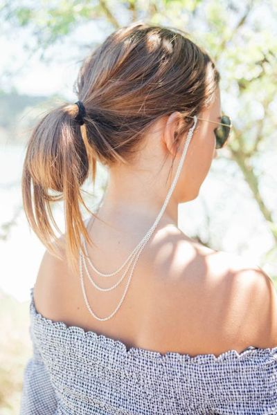 3 rows of glasses chain silver,women fashion sunglasses chains, 1 pc silver glasses chains, sunglasses holder accessories
3 rows of glasses chain silver,women fashion sunglasses chains, 1 pc silver glasses chains, sunglasses holder accessories