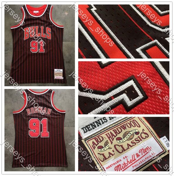 men basketball chicago bulls 91 rodman intensive dennis embroidery mitchell&ness hardwoods classics player jersey, Black;red
men basketball chicago bulls 91 rodman intensive dennis embroidery mitchell&ness hardwoods classics player jersey, Black;red