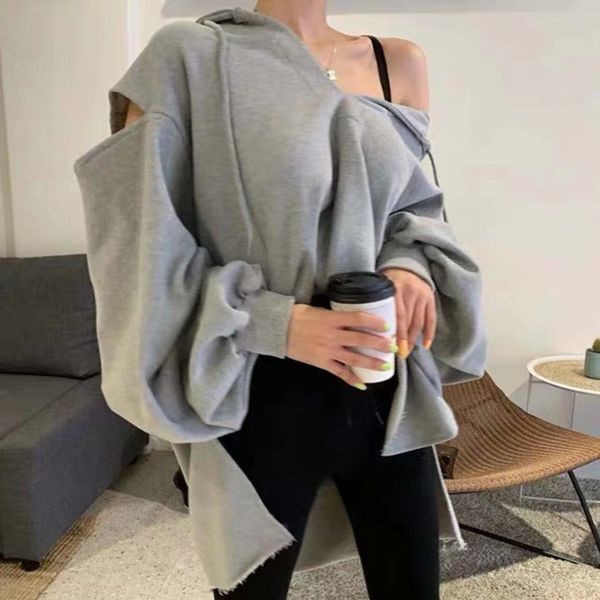 coigarsam casual hooded blouse women loose hole blusas womens and blouses gray white pink 2102
coigarsam casual hooded blouse women loose hole blusas womens and blouses gray white pink 2102
