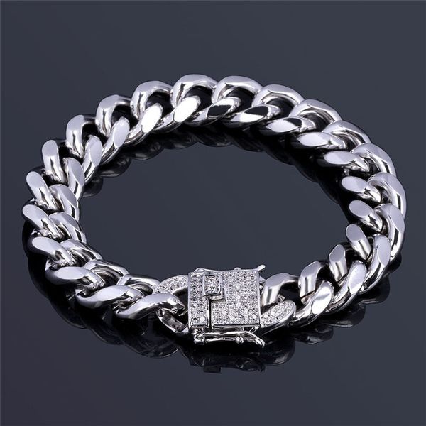 2019 hip hop iced out bling cz men bracelet fashion 20cm/8inch long miami cuban link bracelets male hiphop jewelry gifts, Black
2019 hip hop iced out bling cz men bracelet fashion 20cm/8inch long miami cuban link bracelets male hiphop jewelry gifts, Black