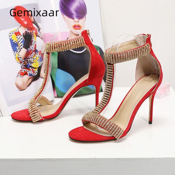 rhinestone t-strap summer shoes woman stiletto heel open toes back zip cover heels luxury suede diamond sandals women, Black
rhinestone t-strap summer shoes woman stiletto heel open toes back zip cover heels luxury suede diamond sandals women, Black