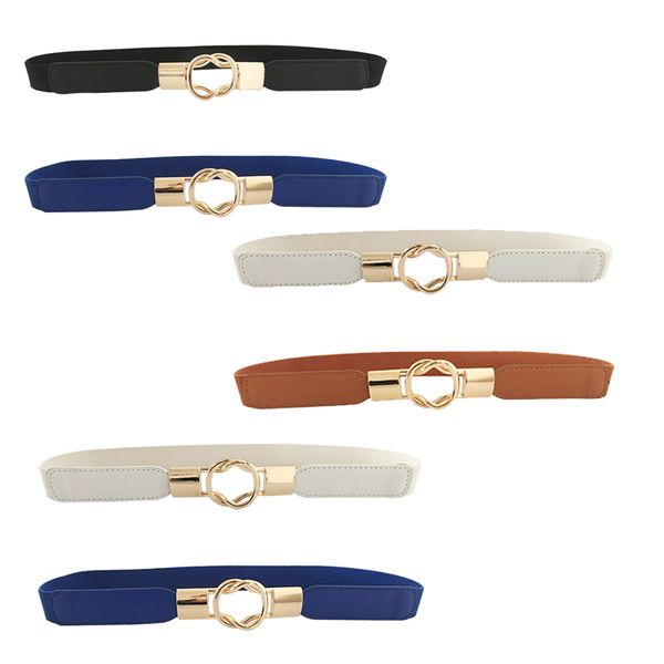 2 pack women retro elastic stretchy metal narrow girdle buckle skinny waist cinch belt 1 inch wide, Black;brown
2 pack women retro elastic stretchy metal narrow girdle buckle skinny waist cinch belt 1 inch wide, Black;brown