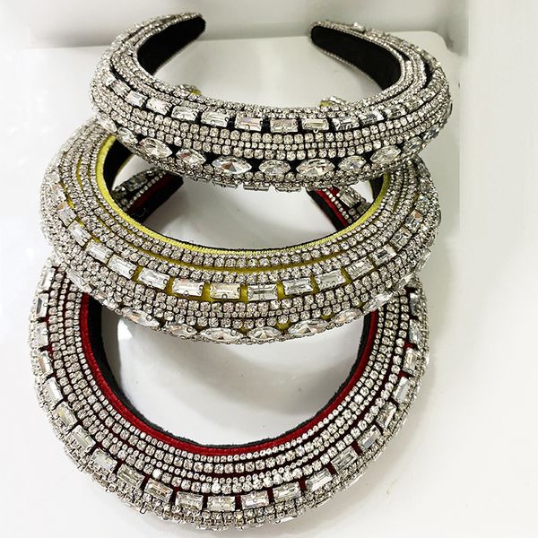 luxury retro sparkly padded rhinestones all-match headbands full crystal limited edition hairbands bejewled black red yellow, Golden;silver
luxury retro sparkly padded rhinestones all-match headbands full crystal limited edition hairbands bejewled black red yellow, Golden;silver