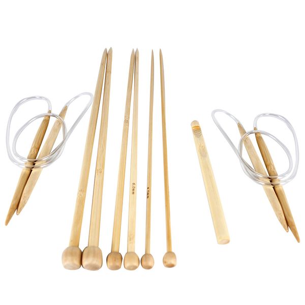 bamboo circular handmade knitting needles set single pointed sewing tool crochet
bamboo circular handmade knitting needles set single pointed sewing tool crochet