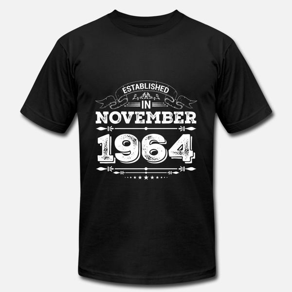 established in november 1964 t shirt men character cotton o neck leisure cute casual spring autumn cool shirt
established in november 1964 t shirt men character cotton o neck leisure cute casual spring autumn cool shirt