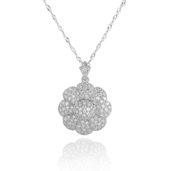 creative minimalist geometry necklaces white gold color cz necklace flower necklace jewelry for women accessories, Silver
creative minimalist geometry necklaces white gold color cz necklace flower necklace jewelry for women accessories, Silver