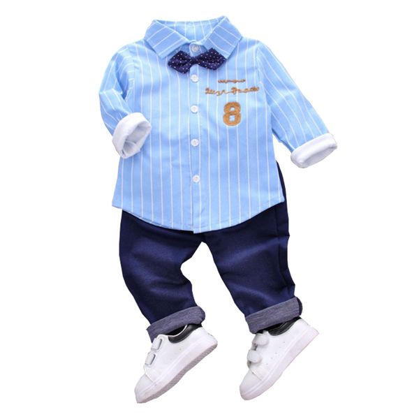 2020 spring autumn baby cotton clothing outfits children boys lapel shirt shirt pants 2pcs/sets kids tracksuits bowknot clothes, White
2020 spring autumn baby cotton clothing outfits children boys lapel shirt shirt pants 2pcs/sets kids tracksuits bowknot clothes, White