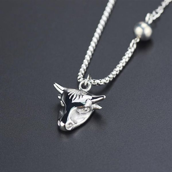 punk bull head titanium pendant necklace for women men cool rock rapper hip hop animal long tassel necklace trendy jewelry 2020, Silver
punk bull head titanium pendant necklace for women men cool rock rapper hip hop animal long tassel necklace trendy jewelry 2020, Silver