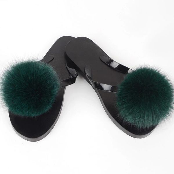 qiming women's fur slippers with cute fluffy fur ball summer house/outdoor bed room sandals shoes, Black
qiming women's fur slippers with cute fluffy fur ball summer house/outdoor bed room sandals shoes, Black