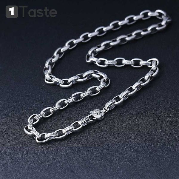 one вкус s925 стерлингового серебра 8mm rolo цепи ожерелье мужская резные буддизм мантра тайский серебряный vintage trendy fine jewelry пода, Silver
one вкус s925 стерлингового серебра 8mm rolo цепи ожерелье мужская резные буддизм мантра тайский серебряный vintage trendy fine jewelry пода, Silver
