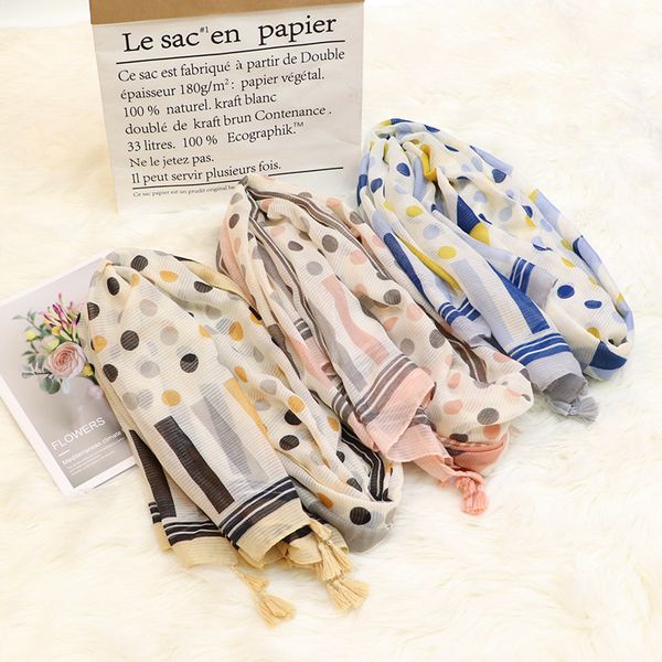 spring autumn winter small fresh sweet printing polka dot fashion cotton linen silk scarf long wild air-conditioned shawl c37, Blue;gray
spring autumn winter small fresh sweet printing polka dot fashion cotton linen silk scarf long wild air-conditioned shawl c37, Blue;gray