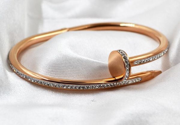 new nail clay couple diamond bracelet rose gold bracelet european and american version of quality titanium steel bracelet, Golden;silver
new nail clay couple diamond bracelet rose gold bracelet european and american version of quality titanium steel bracelet, Golden;silver