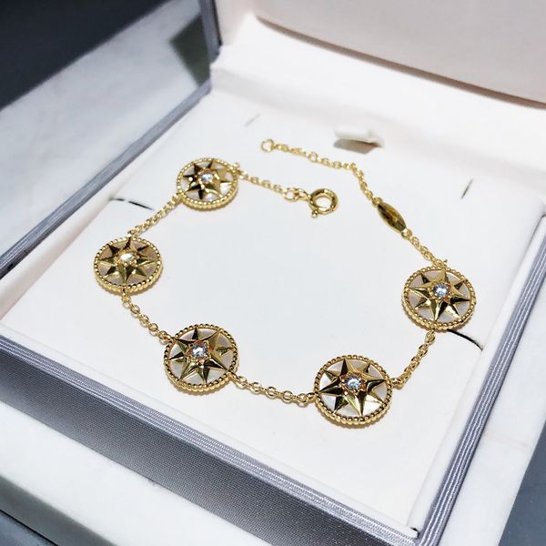 2020brand s925 pure silver compass bracelet natural mother set 5 star bracelet elegant style fashion party party ladies luxury bracelet, Golden;silver
2020brand s925 pure silver compass bracelet natural mother set 5 star bracelet elegant style fashion party party ladies luxury bracelet, Golden;silver