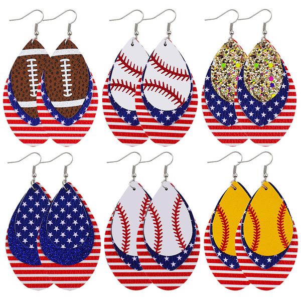 layering leather baseball earrings for women star & stripes us flag glitter teardrop statement earrings american football sports jewelry, Silver
layering leather baseball earrings for women star & stripes us flag glitter teardrop statement earrings american football sports jewelry, Silver