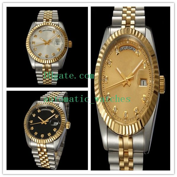mechanical 37mm automatic jubilee bracelet luxury watches self-wind movement stainless steel bracelet daydate week display mens wristwatches, Slivery;brown
mechanical 37mm automatic jubilee bracelet luxury watches self-wind movement stainless steel bracelet daydate week display mens wristwatches, Slivery;brown