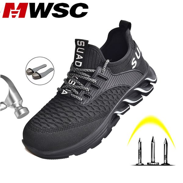 mwsc safety work shoes for men steel toe cap indestructible working boots anti-smashing construction shoes safety work sneakers, Black
mwsc safety work shoes for men steel toe cap indestructible working boots anti-smashing construction shoes safety work sneakers, Black