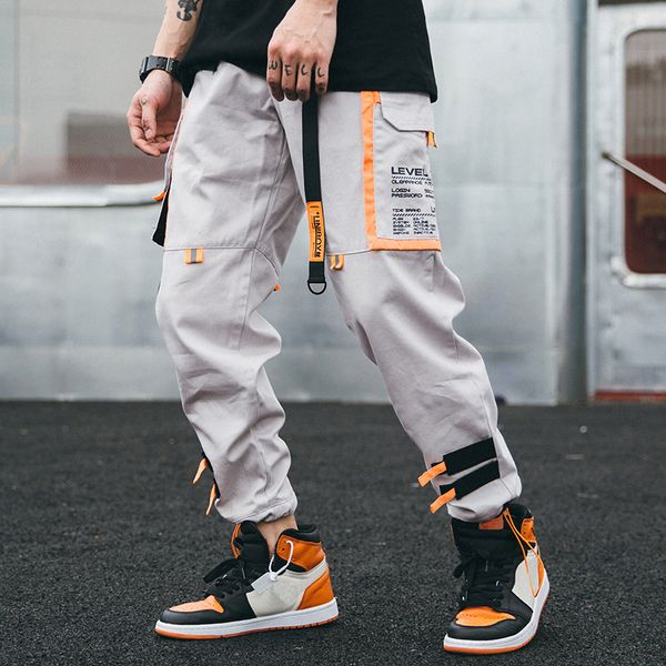 hip hip cargo pants streetwear men harajuku harem pants joggers casual tatical pants ribbon multi pockets track trousers 201014, Black
hip hip cargo pants streetwear men harajuku harem pants joggers casual tatical pants ribbon multi pockets track trousers 201014, Black