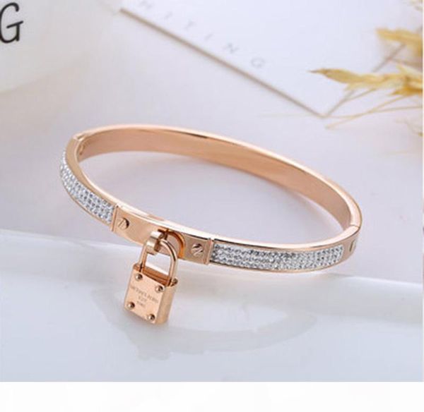 high grade gold tone lock bangle bracelets luxury women charms bracelets diamond designer bracelet fashion jewelry valentine gift, Black
high grade gold tone lock bangle bracelets luxury women charms bracelets diamond designer bracelet fashion jewelry valentine gift, Black