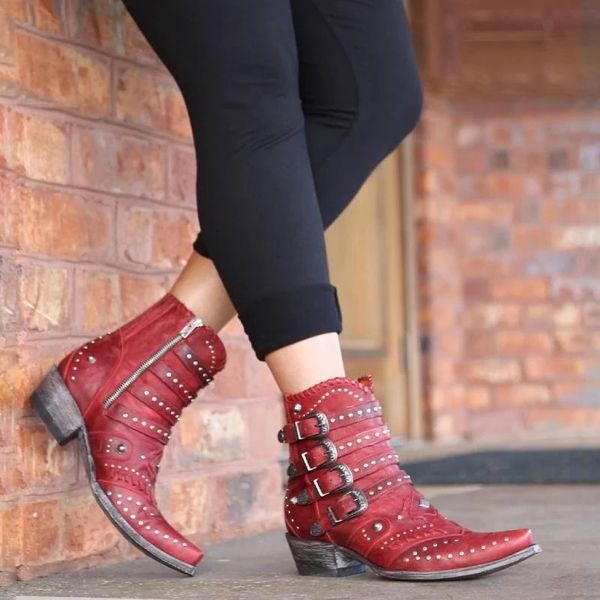 ankle women boots dropshipping new autumn and winter buckle low heel women shoes cool british rivet design soft short boots, Black
ankle women boots dropshipping new autumn and winter buckle low heel women shoes cool british rivet design soft short boots, Black