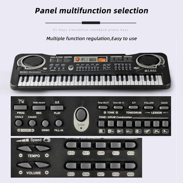 party favor 61 keys music electronic keyboard with speaker multi-functional digital electric piano for children of all age kids gift
party favor 61 keys music electronic keyboard with speaker multi-functional digital electric piano for children of all age kids gift