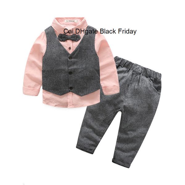 2-10y fashion kids clothing sets gentlemen boys cotton waistcoat shirt pants 3pcs suit set baby boys outfits children's clothes
2-10y fashion kids clothing sets gentlemen boys cotton waistcoat shirt pants 3pcs suit set baby boys outfits children's clothes