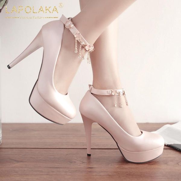 lapolaka new fashion 2020 metal decoration party wedding pumps woman shoes platform high heels buckle strap office pumps, Black
lapolaka new fashion 2020 metal decoration party wedding pumps woman shoes platform high heels buckle strap office pumps, Black