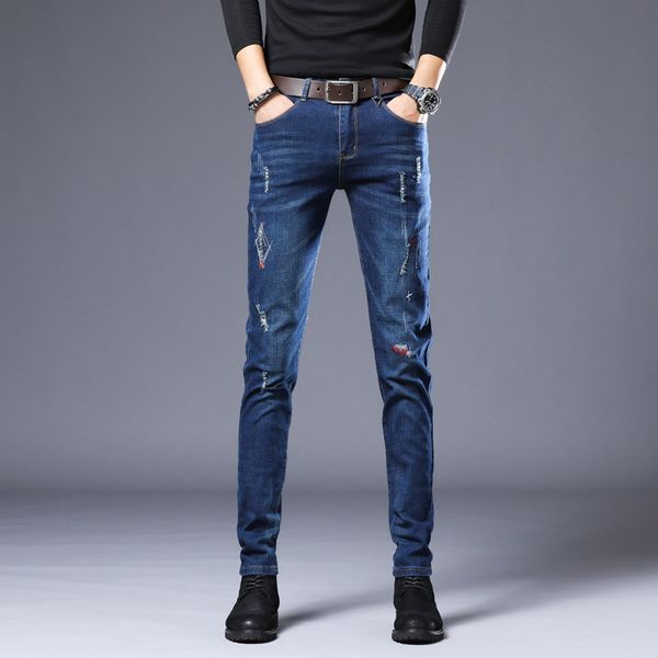 men's jeans 2021 casual for men slim fit pants classic male denim designer trousers loose skinny straight elasticity, Blue
men's jeans 2021 casual for men slim fit pants classic male denim designer trousers loose skinny straight elasticity, Blue