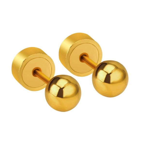 stud luxukisskids fashion earrings for women men stainless steel double sided ball piercing earring jewelry brincos pendientes, Golden;silver
stud luxukisskids fashion earrings for women men stainless steel double sided ball piercing earring jewelry brincos pendientes, Golden;silver